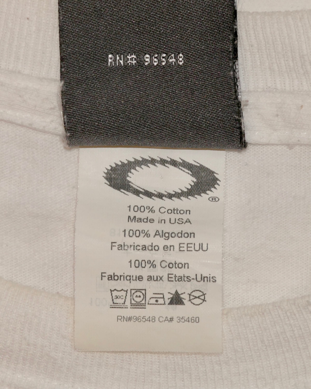 1990s Vintage Oakley Software Rubber ‘O’ T-Shirt (XXL)