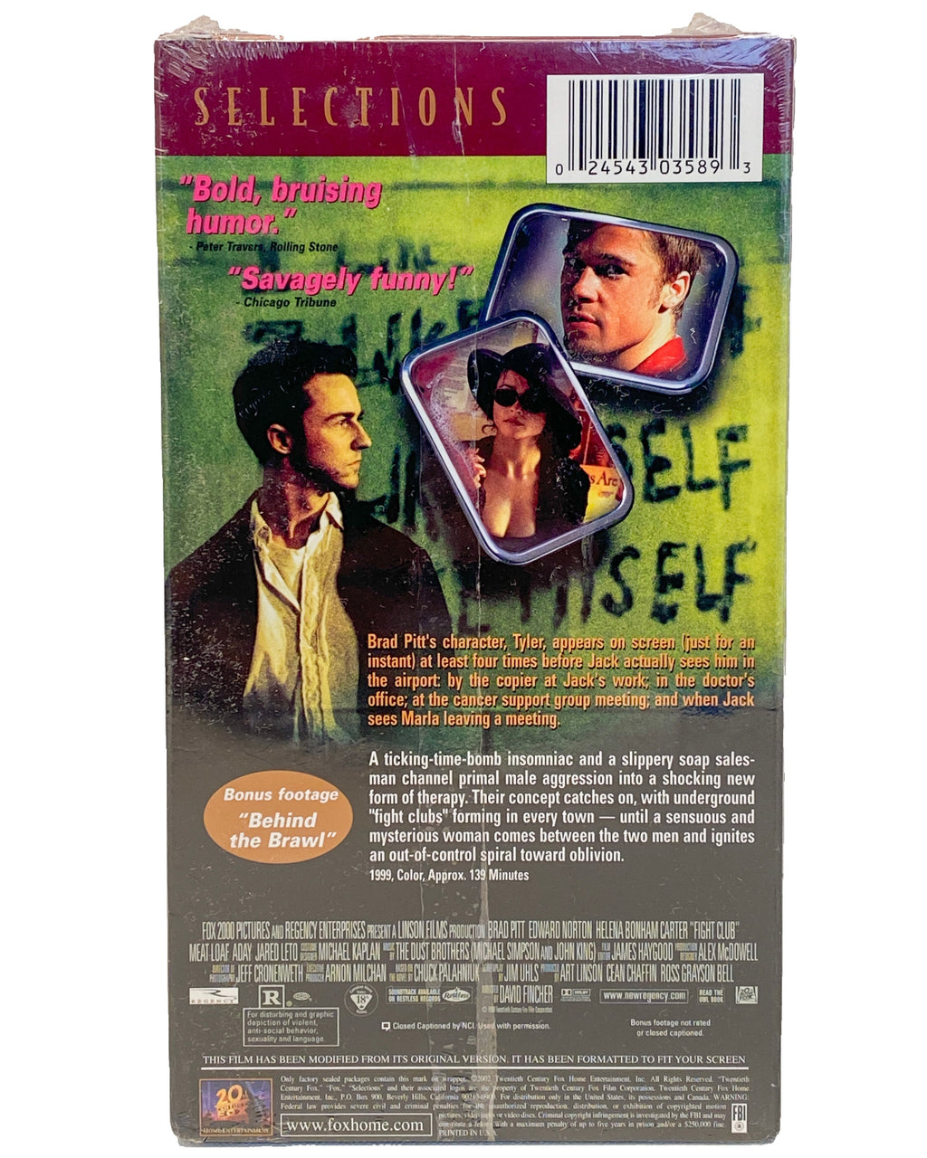2002 Vintage (NOS) Fight Club - VHS Tape