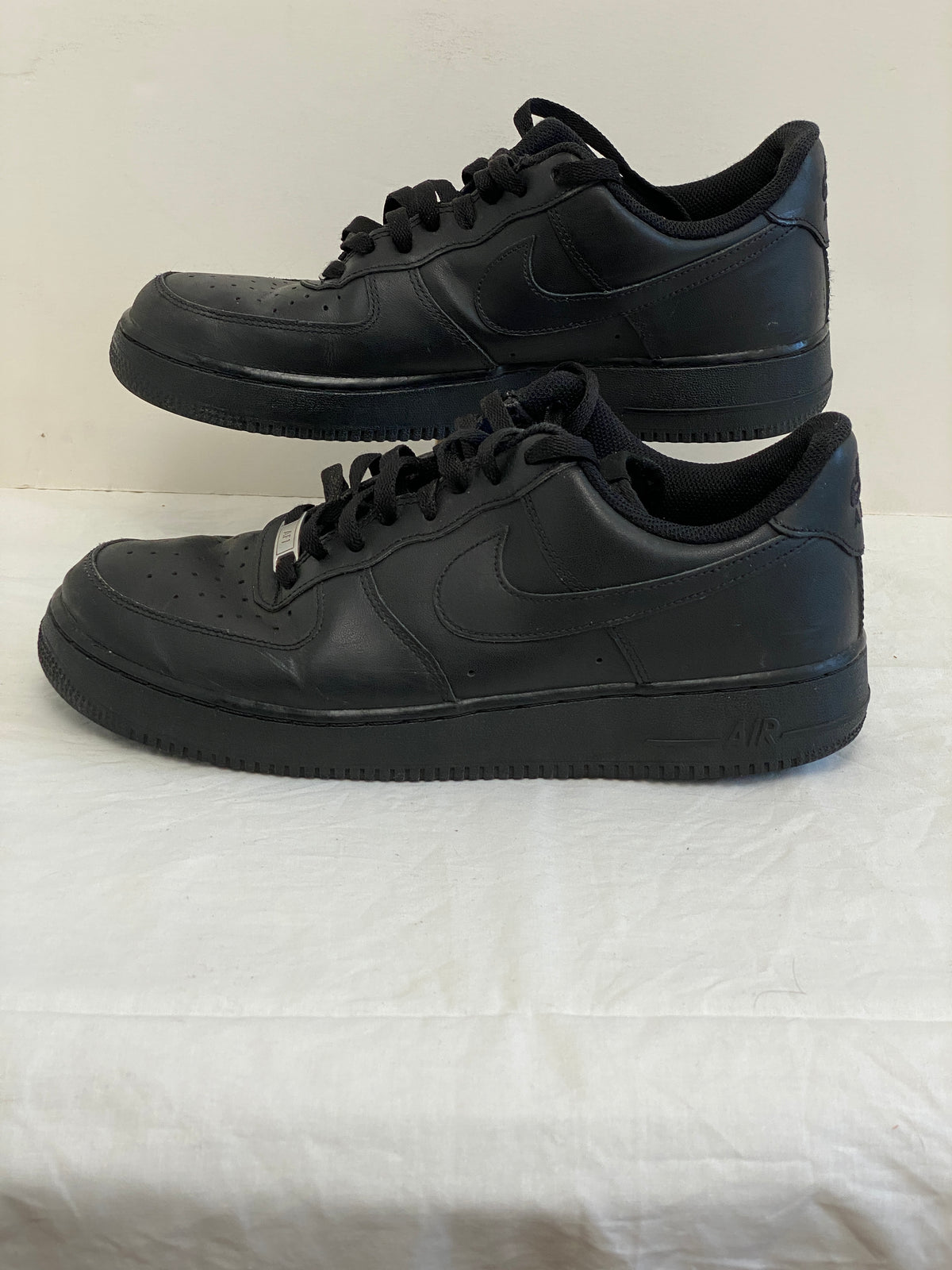 Nike Air Force 1 Low '07 Triple Black 315122-001 Shoes Sneakers (Size 10.5)