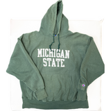 Vintage Michigan State University Champion Reverse Weave Hoodie Hooded Sweatshirt (XXL)
