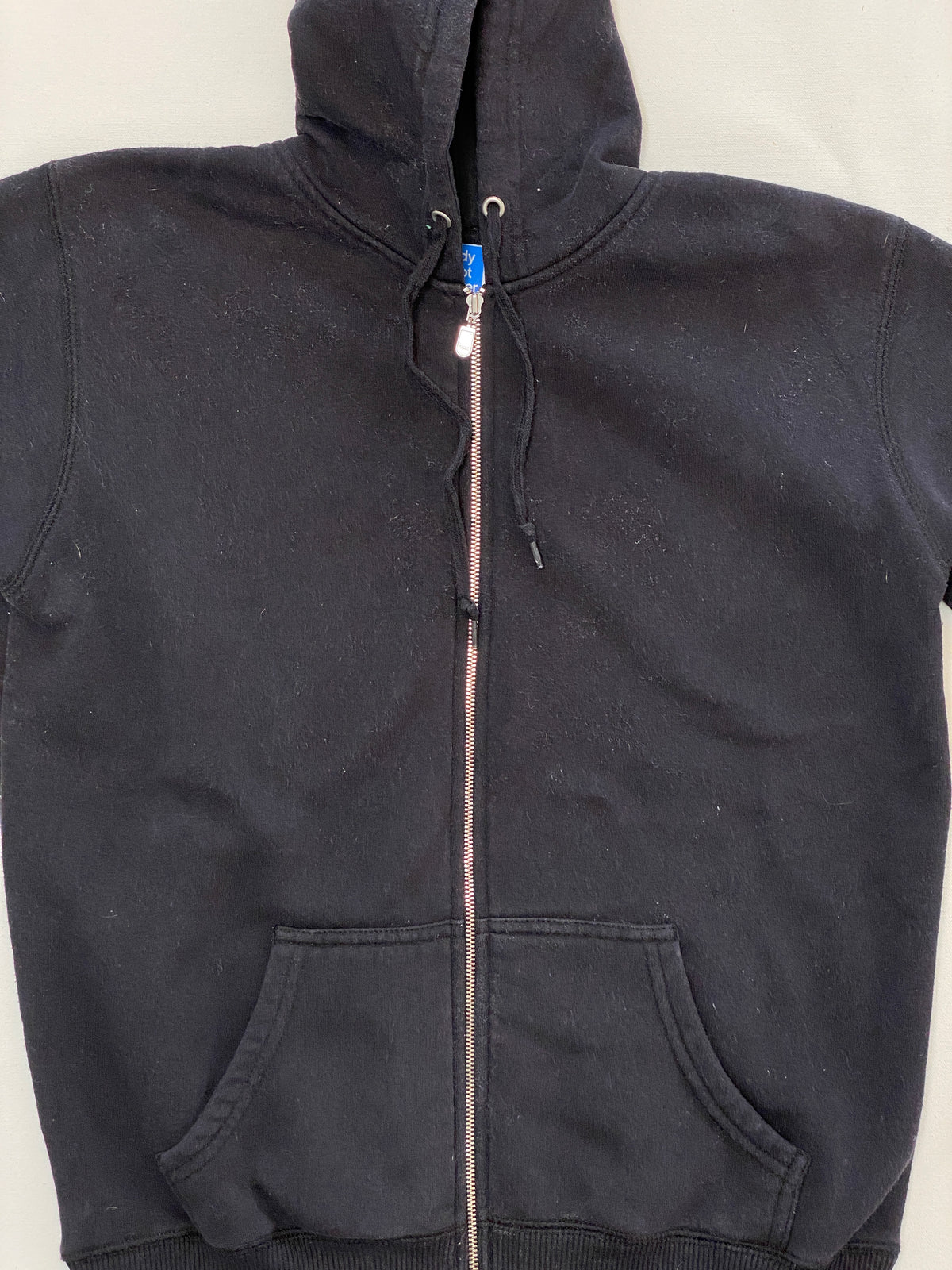 Vintage Lady Foot Locker Black Zip Up Hoodie (Medium)