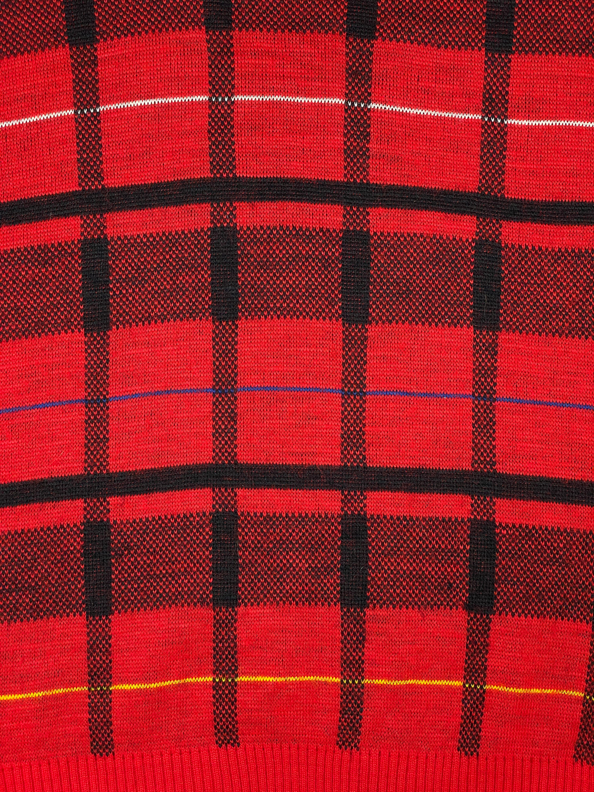 Vintage Aspetuck Trading Co. Made in USA Plaid Knit Sweater (XL 18-20)