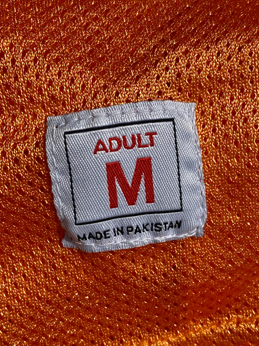 Vintage Orange Anklebreakrz Made in Pakistan Jersey (Medium)