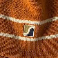 Vintage Stussy Orange Knit Winter Ski Hat Beanie