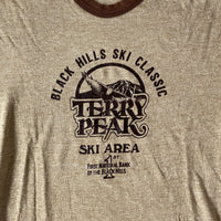 Vintage 1970s Black Hills Terry Peak Ringer T-Shirt (Medium)