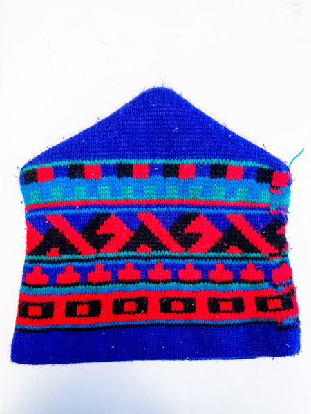 Vintage 1980s Purple Knit Winter Ski Hat Beanie