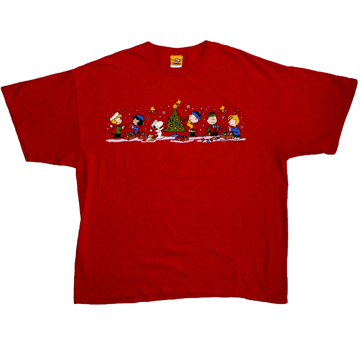 2000s Peanuts Christmas T-Shirt (XL)