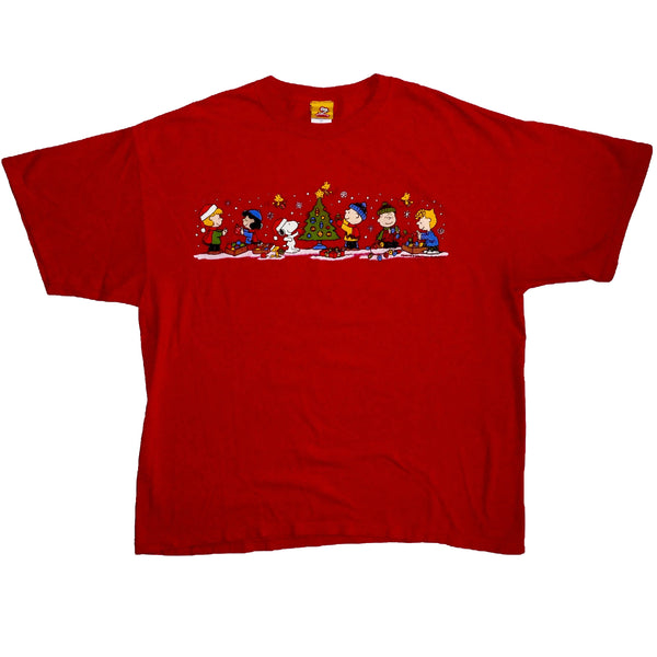 2000s Peanuts Christmas T-Shirt (XL)