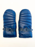 Vintage Sears Blue Winter Mittens Gloves (Medium)