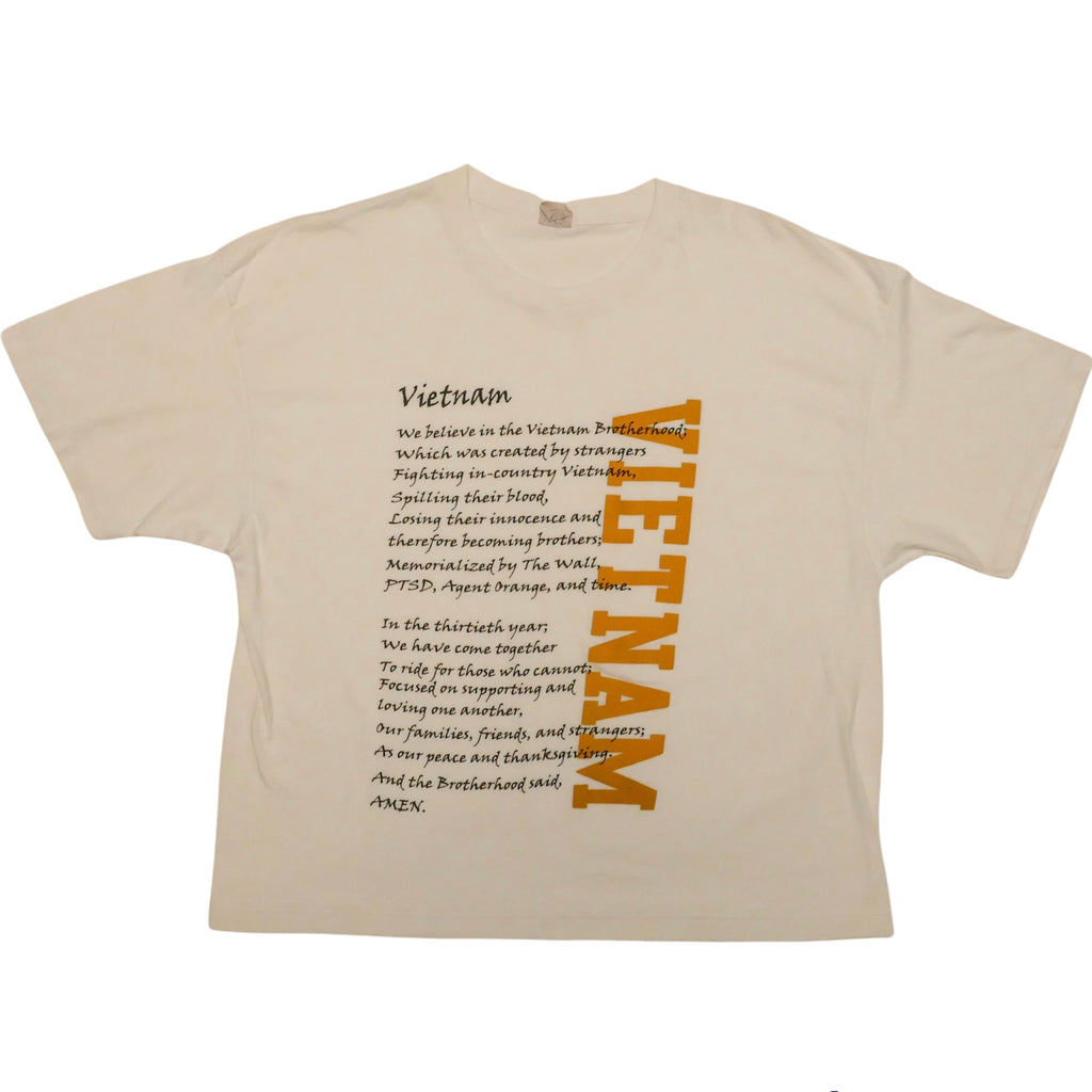 1990s Vintage Vietnam War Memorial T-Shirt (XXL)