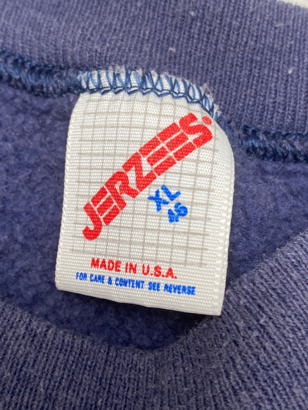 Vintage 1980s Deer Nature Wildlife Blue Moon Jerzees Sweatshirt (XL)
