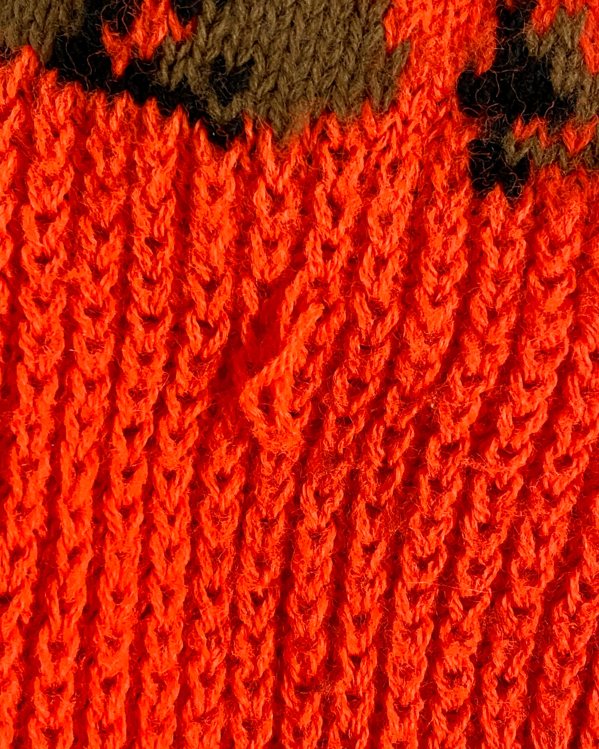 Vintage Orange Camouflage Balaclava Ski Mask