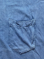Vintage Blue Selvedge Single Stitch Pocket T-Shirt (Large)