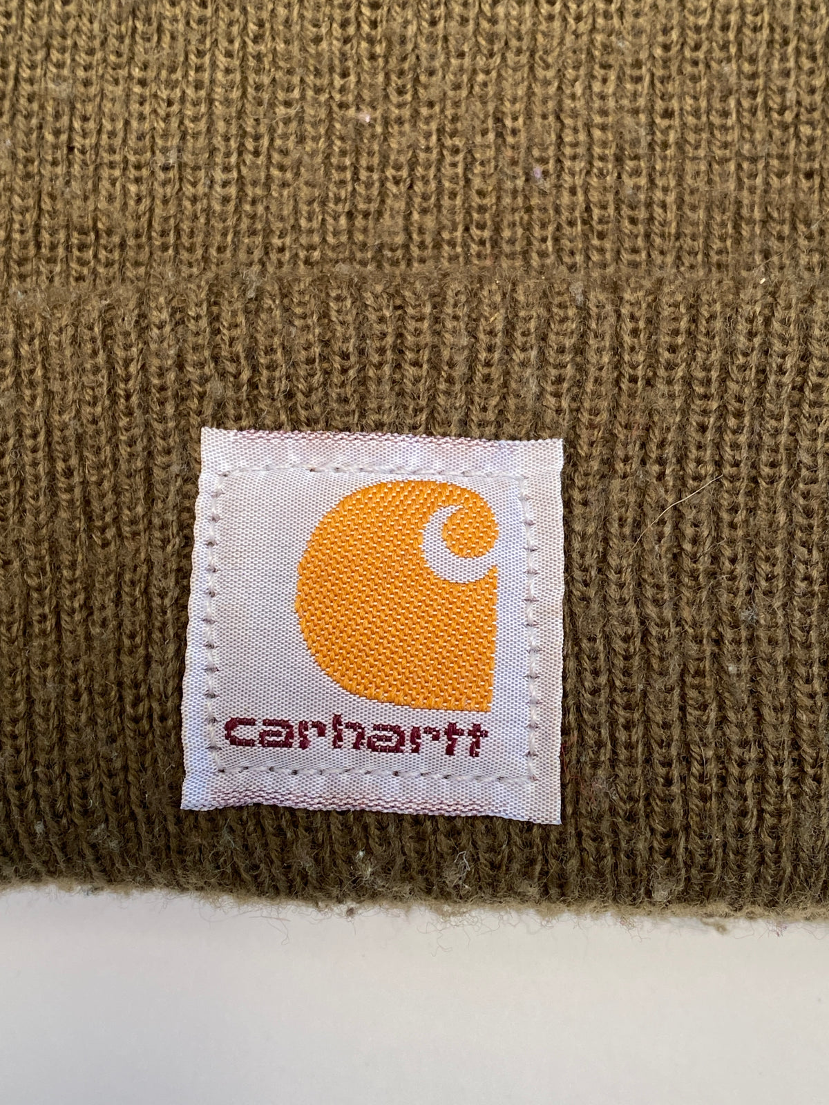 Vintage Carhartt Made in USA Winter Knit Beanie Ski Cap Hat (Infant/Toddler Size)