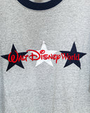 1990s Vintage Walt Disney World Embroidered Made in USA T-Shirt (Large)