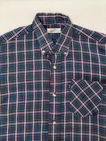 Vintage Levis Plaid Button Up Shirt (Small)