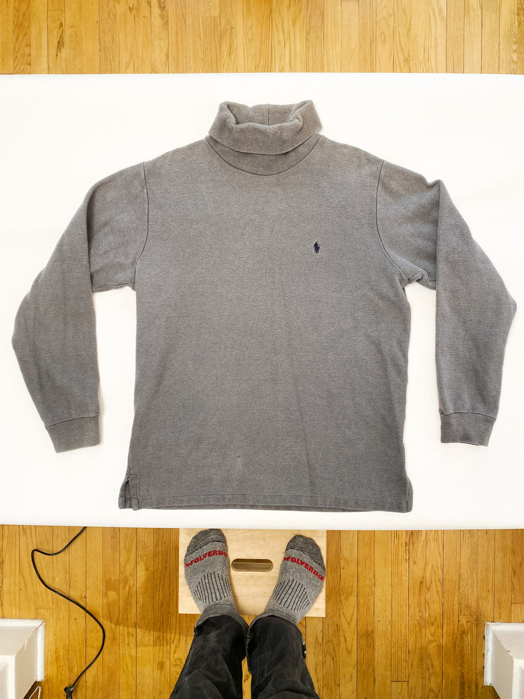 Vintage Polo Ralph Lauren Made in USA Heavyweight Turtleneck (XL)