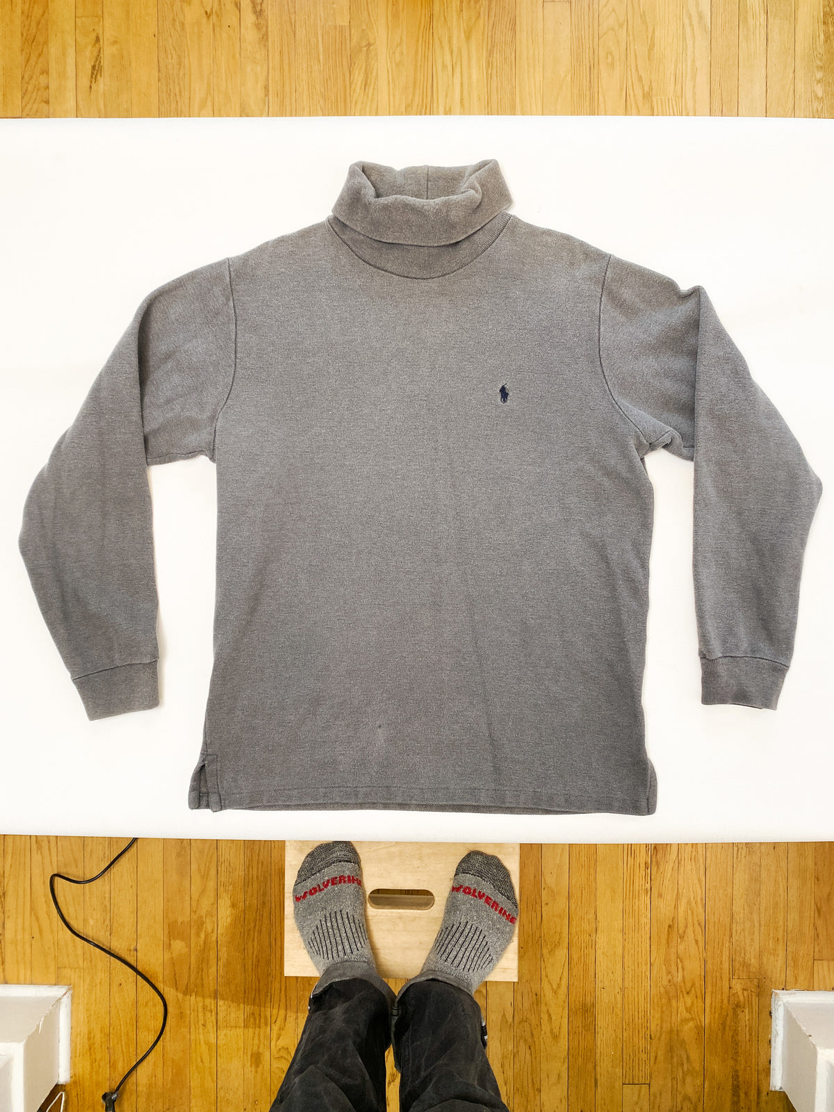 Vintage Polo Ralph Lauren Made in USA Heavyweight Turtleneck (XL)