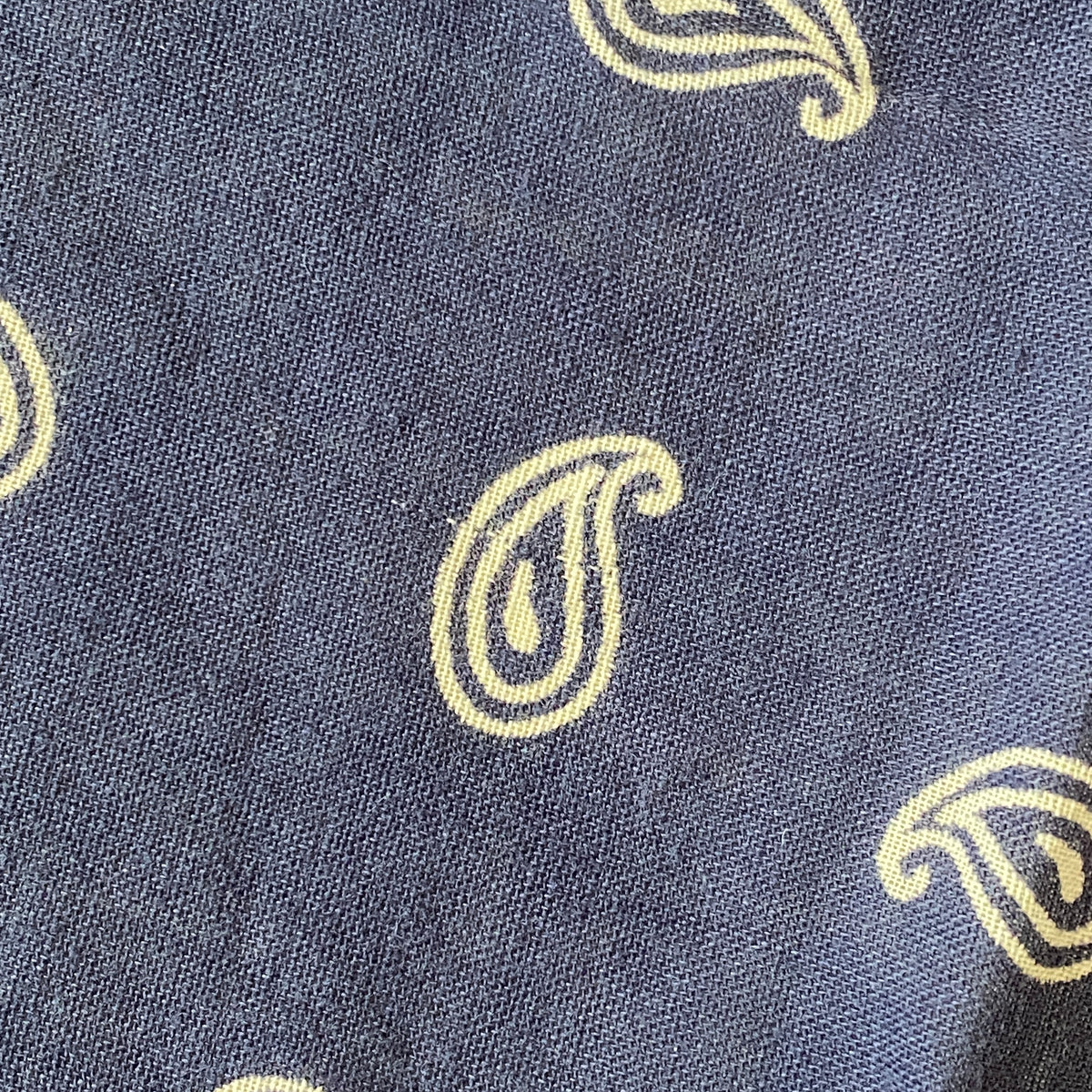 Vintage Fast Color RN 13960 Thin Navy Bandanna